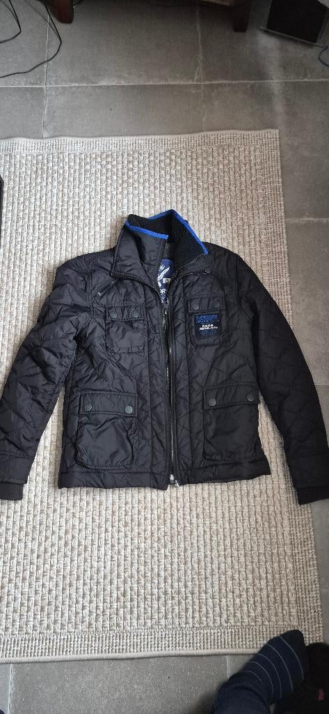 Veste homme superdry noire, Enlèvement, Comme neuf, Taille 48/50 (M), Noir