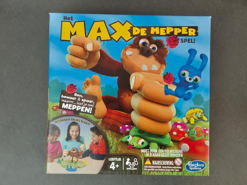 Max De Mepper spel, Drie of vier spelers, Ophalen of Verzenden, Gebruikt, Hasbro