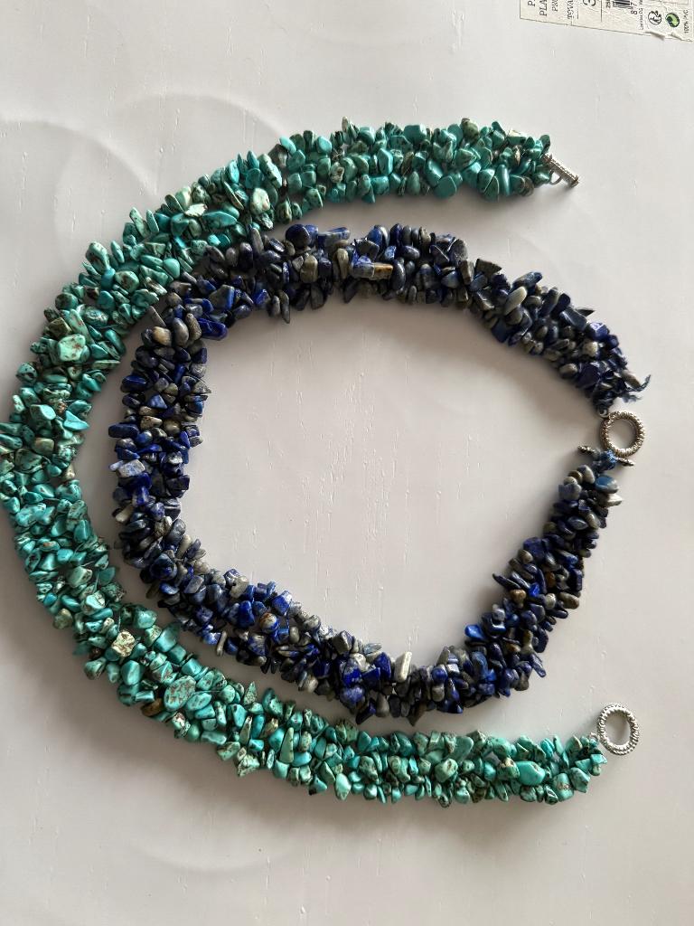 juwelen, Ophalen of Verzenden, Zo goed als nieuw, Blauw, Steen of Mineraal