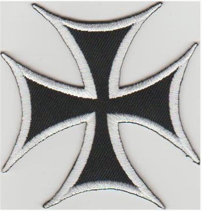Iron Cross stoffen opstrijk patch embleem #8, Envoi, Neuf