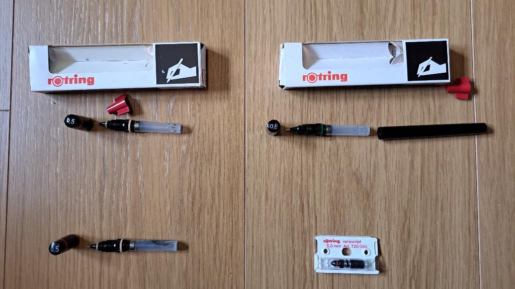 4 rotaties variërend van 0,8 mm - 0,5 mm - 0,5 mm - 5 mm, Ophalen of Verzenden, Gebruikt, Overige typen