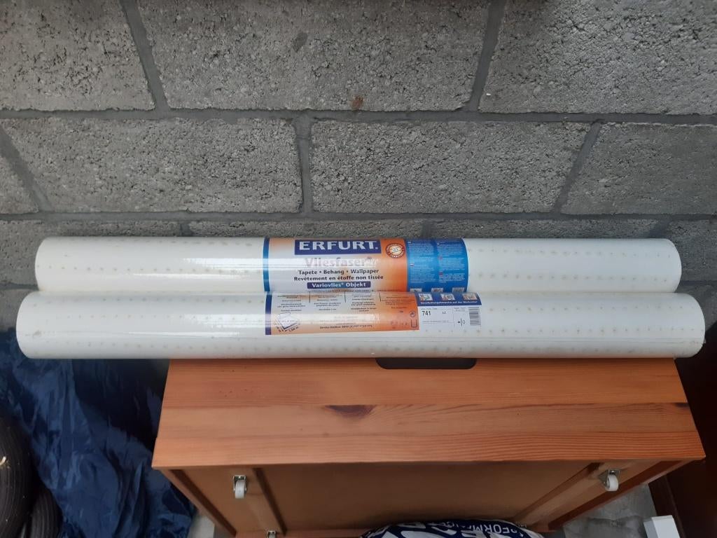 vliesbehang, Ophalen, 25 tot 50 m², Wit