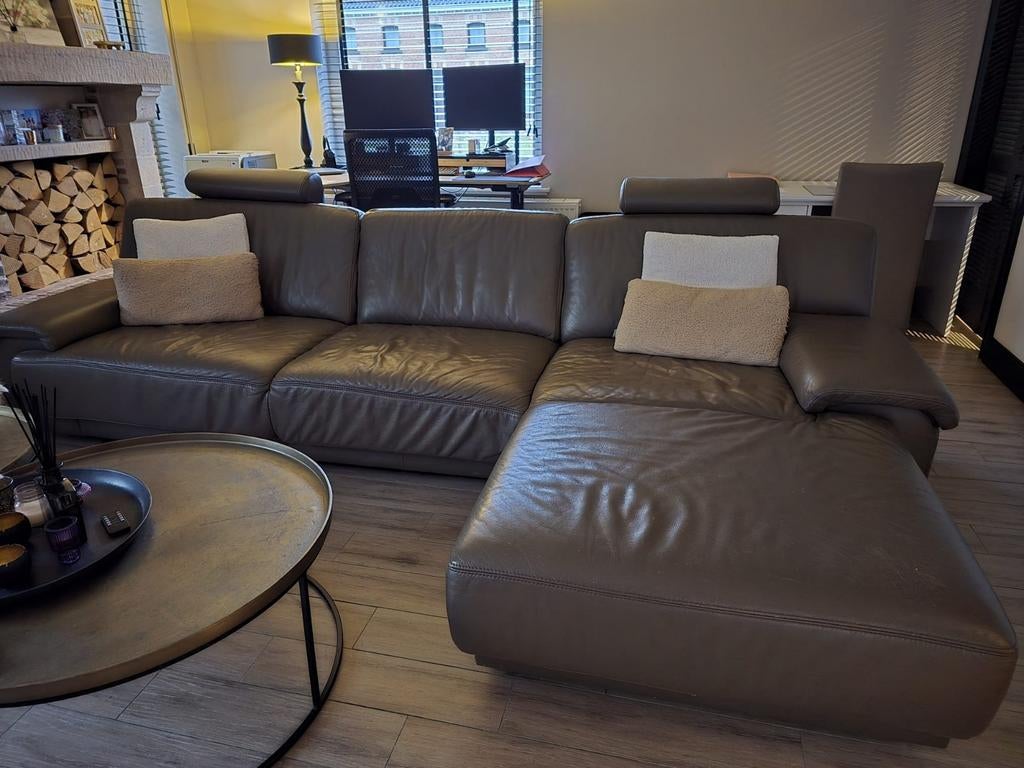 Lederen zetel, Huis en Inrichting, Ophalen