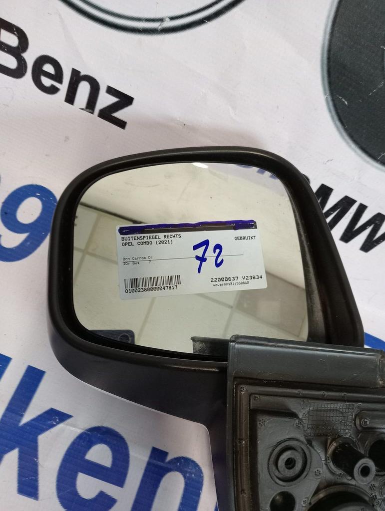 Opel Combo buitenspiegel Rechts 2021, -, Opel, Utilisé, -