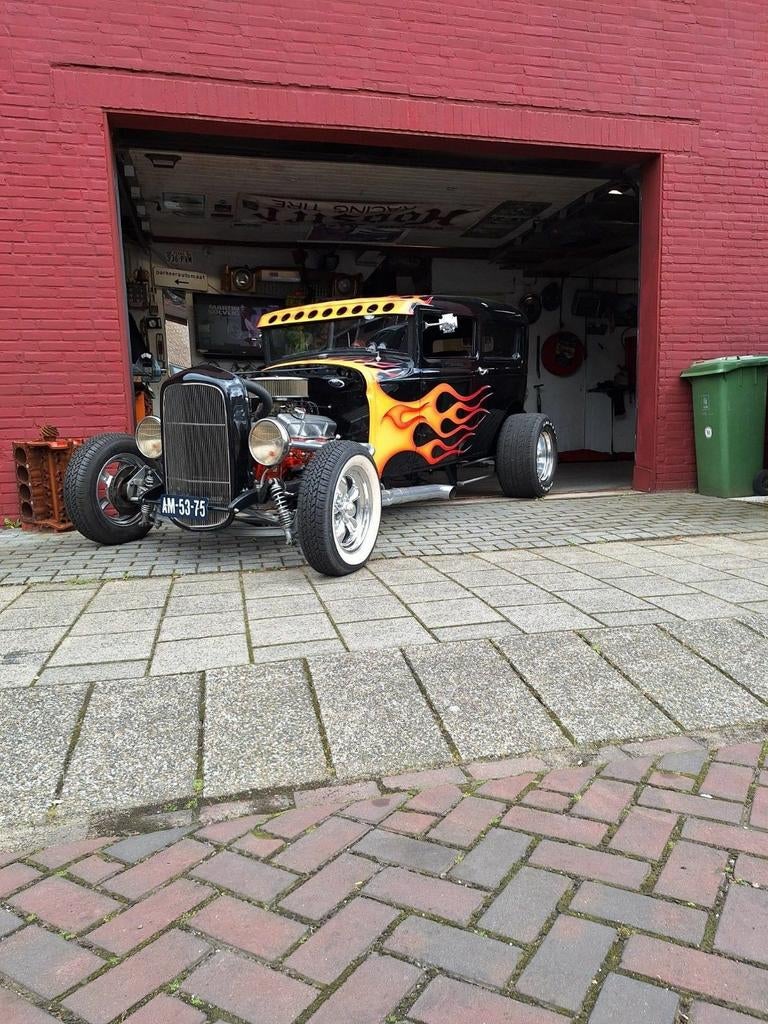 Ford 1930 hotrod, Auto's, Chevrolet, Automaat, Achterwielaandrijving, 5700 kW, Zwart