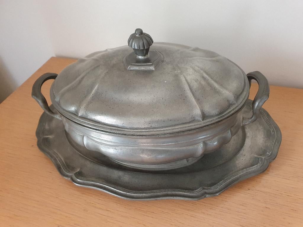 Soupière en étain Potstainiers Hutois, Antiquités & Art, Enlèvement