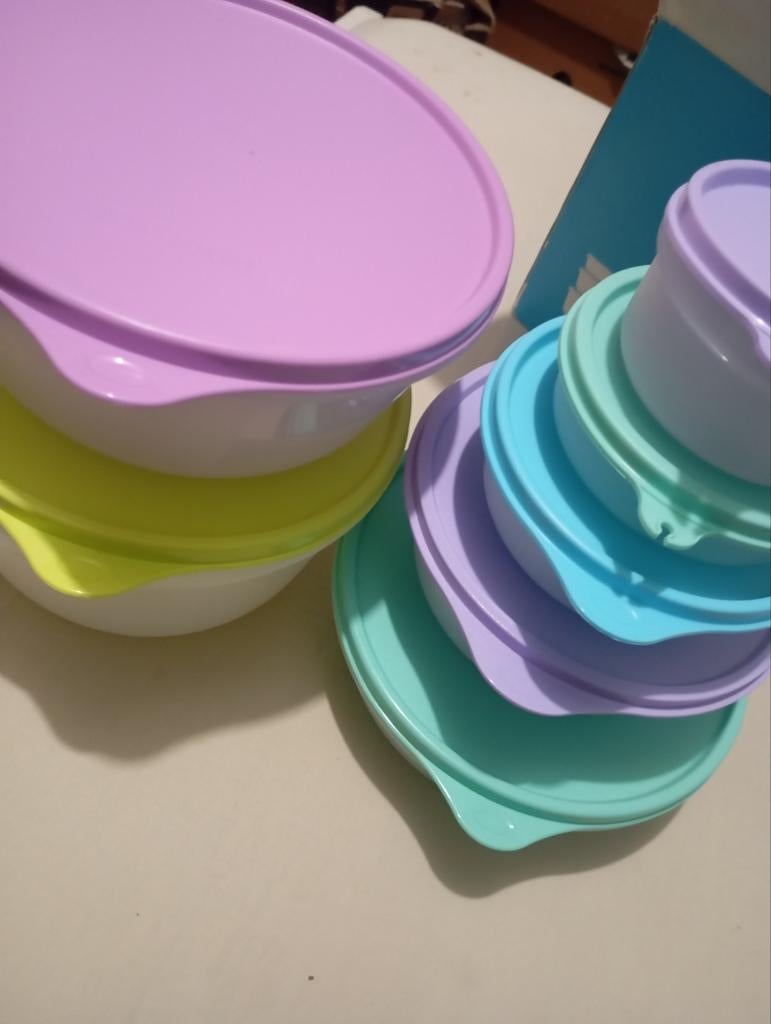 Tupperware Wonderlier 7-delige set NIEUW (waarde 130€), Huis en Inrichting, Ophalen of Verzenden, Groen, Bus of Trommel