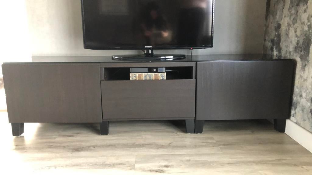 Meuble TV Ikea brun noir, 25 à 50 cm, Moins de 100 cm, 150 à 200 cm, Enlèvement