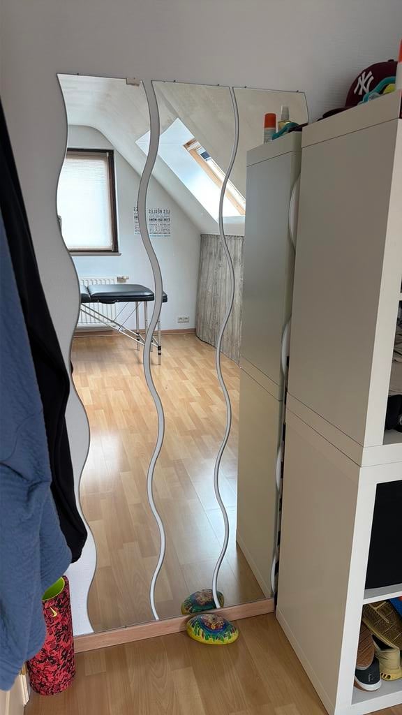 ensemble miroirs muraux 160/70 cm  vague  IKEA KRABB., Enlèvement