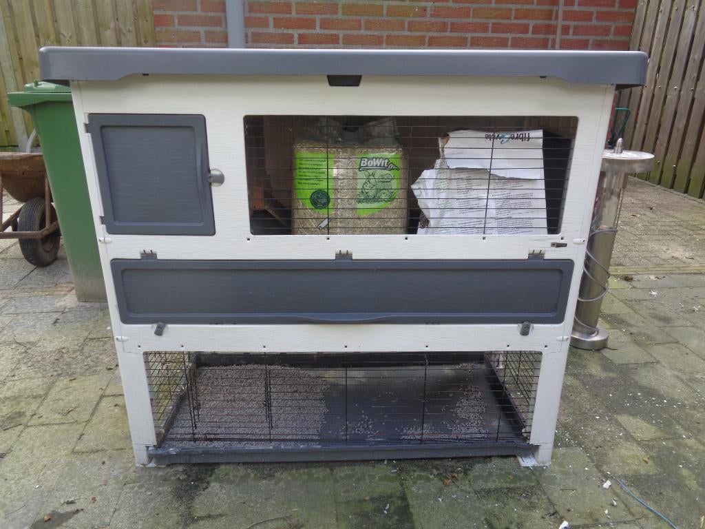 Ferplast konijnenhok met ren L 135 x B 72 x H 120 cm, Dieren en Toebehoren, Ophalen, 90 cm of meer, Ren, Fret