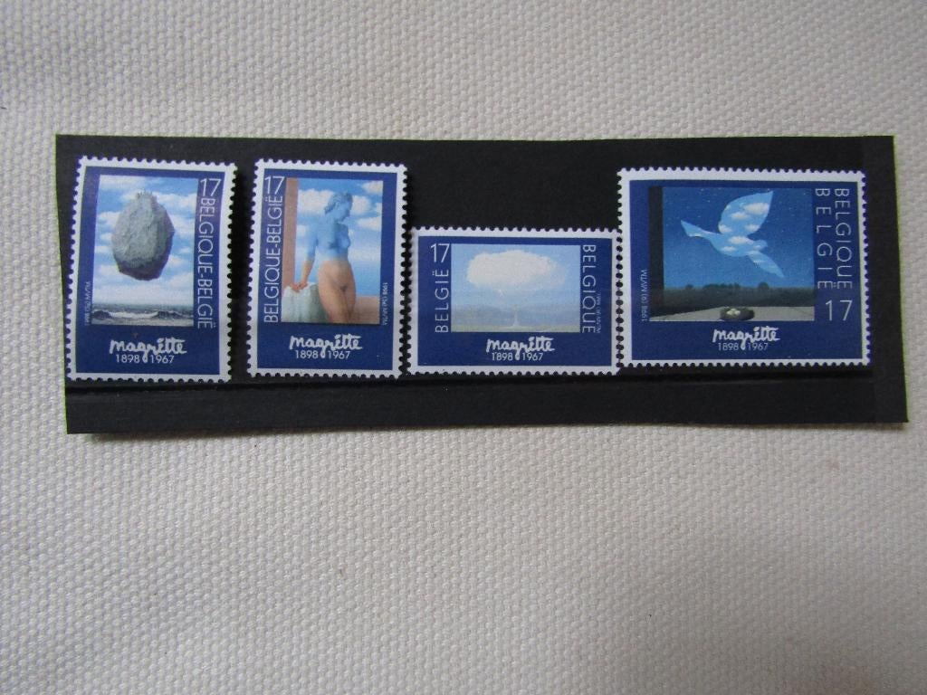 Schitterende postzegels in Belgische frank van MAGRITTE, Postzegels en Munten, Orginele gom, Kunst, Ophalen of Verzenden, Postfris