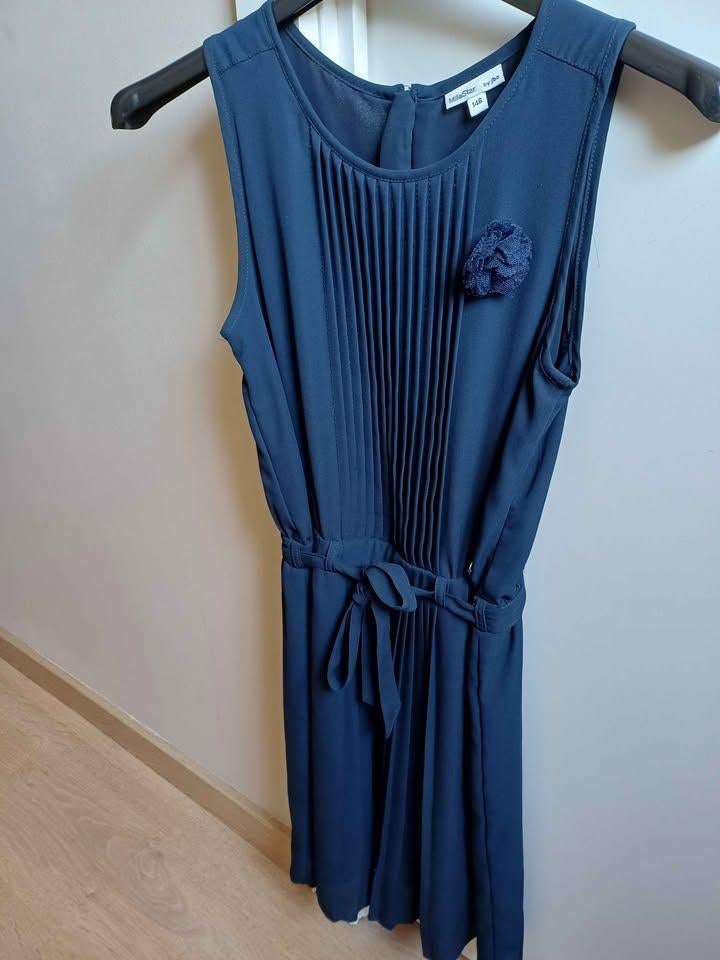 Donkerblauwe jurk maat 146 JBC, Kinderen en Baby's, Kinderkleding | Maat 146, Ophalen, Zo goed als nieuw, JBC., Meisje