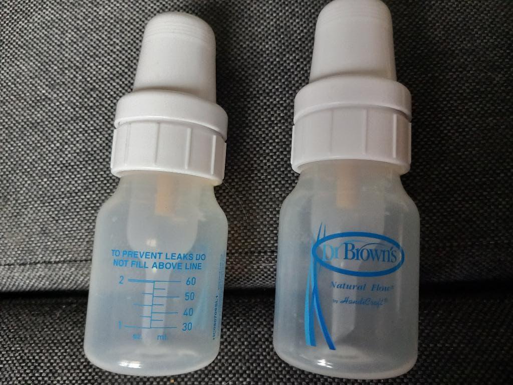 Dr Brown's "natural flow" fles 60 ml (2 stuks), Enlèvement, Utilisé