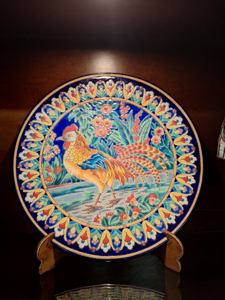 Assiette longwy coq, Enlèvement