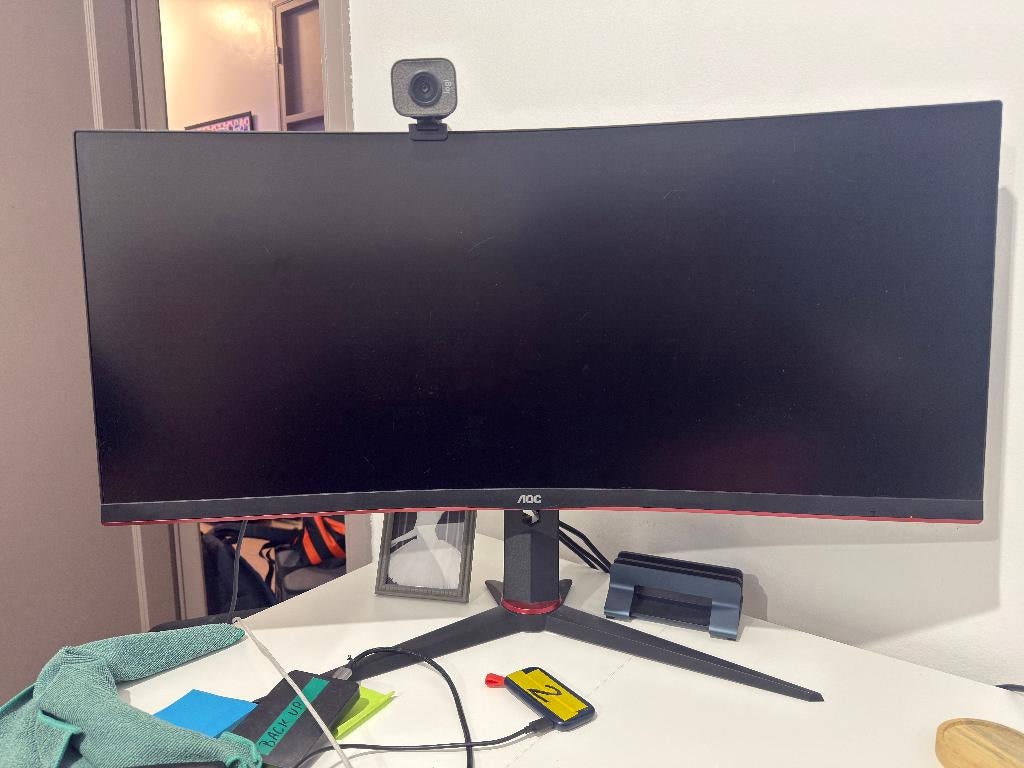 AOC Gaming 34 inch scherm, Computers en Software, Gaming, IPS, 101 t/m 150 Hz, Ultrawide