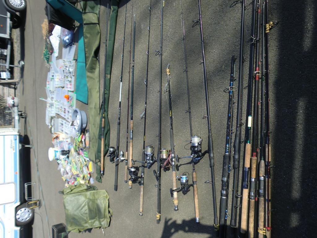 Div werphengels en veel meer zie foto's alles in een koop., Watersport en Boten, Ophalen, Zo goed als nieuw, Werphengel