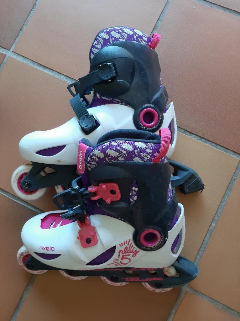 Rollers Oxelo Decatlon, Sport en Fitness, Skeelers, Gebruikt, Kinderen, Inline skates 4 wielen, Ophalen