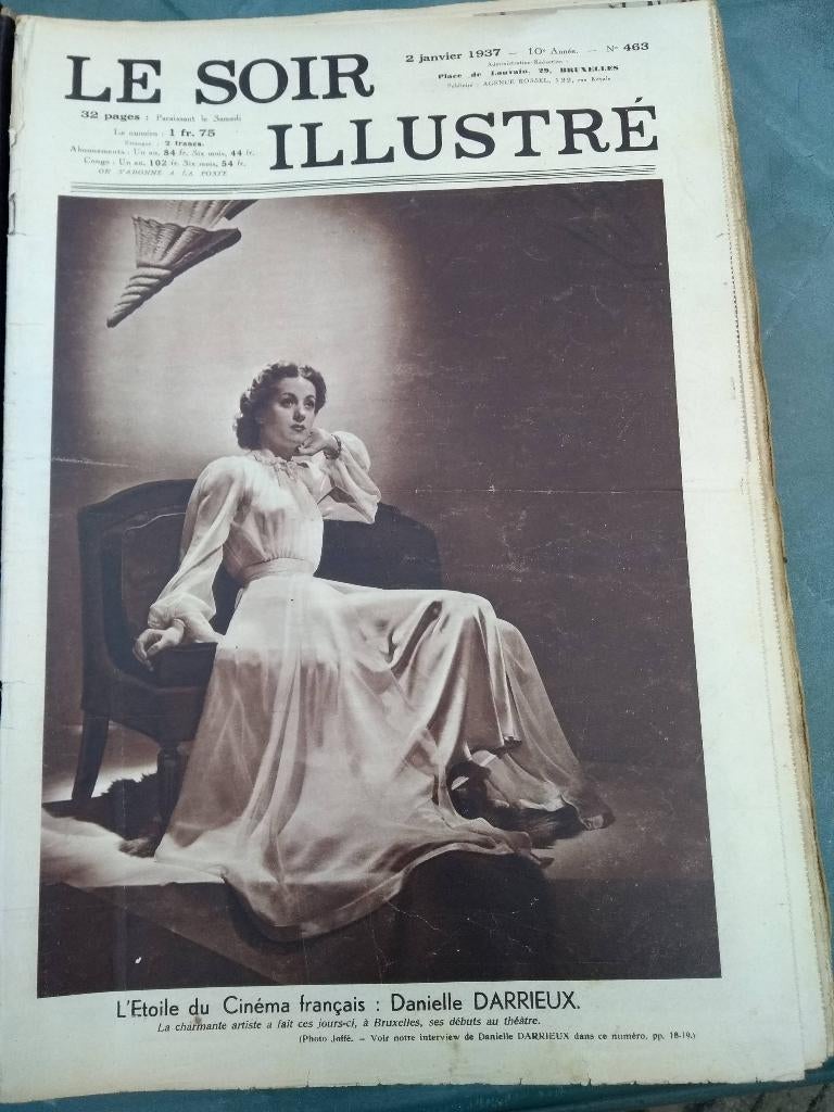 LE SOIR ILLUSTRÉ relié du 2/1/1937 au 11/9/1937, Collections, Enlèvement ou Envoi, 1920 à 1940, Journal