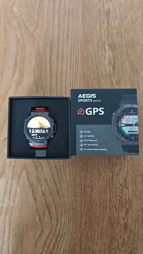 smartwatch Aegis, Handtassen en Accessoires, Smartwatches, Ophalen, Zwart, Nieuw, Android