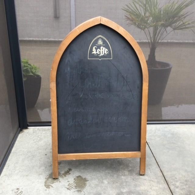 LEFFE stoepbord, Ophalen, Gebruikt, Reclamebord, Plaat of Schild, Leffe