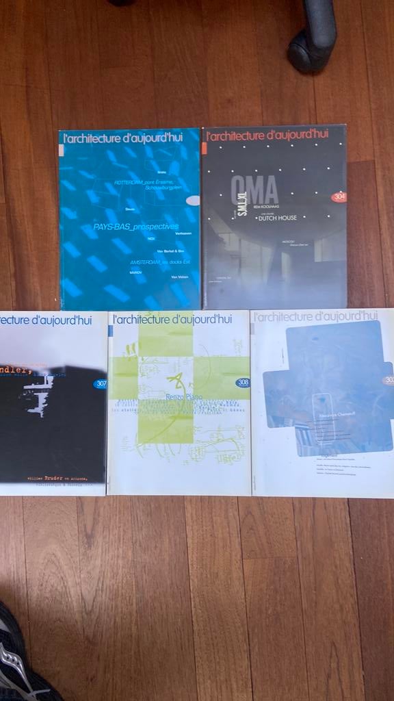 5 magazines l'architecture d'aujourd'hui de 1996, Livres, Enlèvement ou Envoi, Neuf