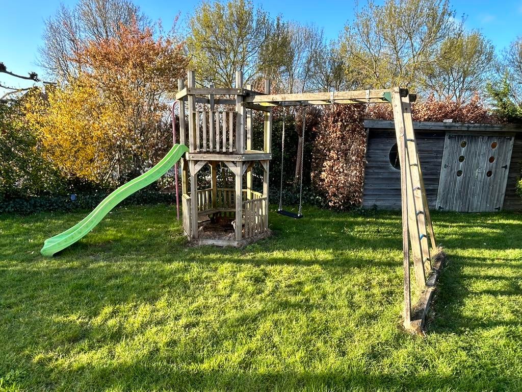 Houten speeltuin, Ophalen, Gebruikt, Schommel