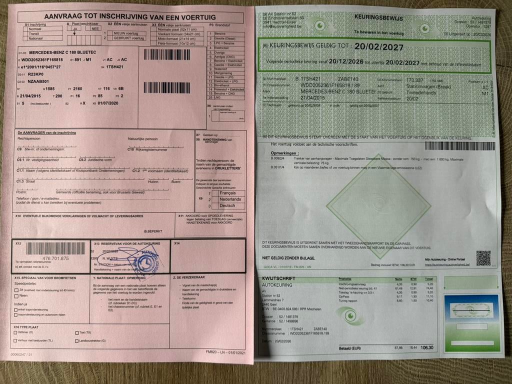 Mercedes C180d Bluetec/Automaat/Euro 6B/Navi/Cruise/GEKEURD, Auto's, Mercedes-Benz, Automaat, Electronic Stability Program (ESP)