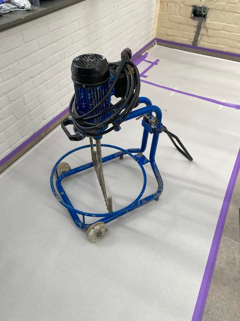 Mortelmixer / kuipmenger, Ophalen, Gebruikt