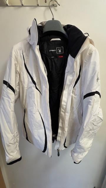 Veste de ski Spyder + pantalon de ski Burton, Taille 38/40 (M), Spyder, Comme neuf, Blanc