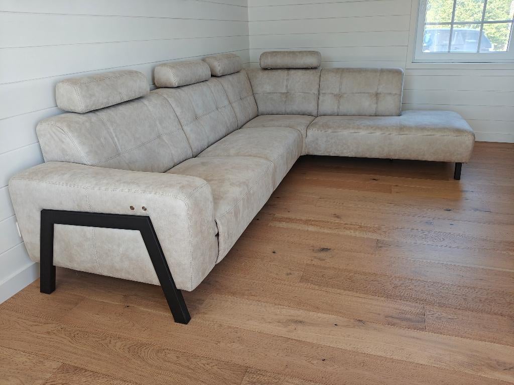 Hoeksalon, Maison & Meubles, Canapés | Coins salons complets, Comme neuf, Métal, Tissus, Enlèvement