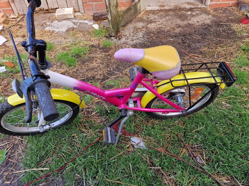 Meisjesfiets x-trakt 16", Fietsen en Brommers, Fietsen | Meisjes, Ophalen, Gebruikt, 16 inch