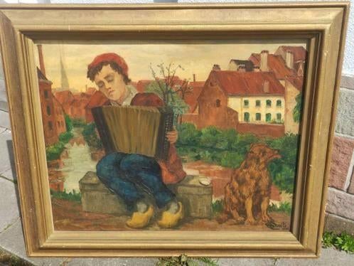 huile sur toile signe marcel smits, Antiquités & Art, Art | Peinture | Classique, Enlèvement