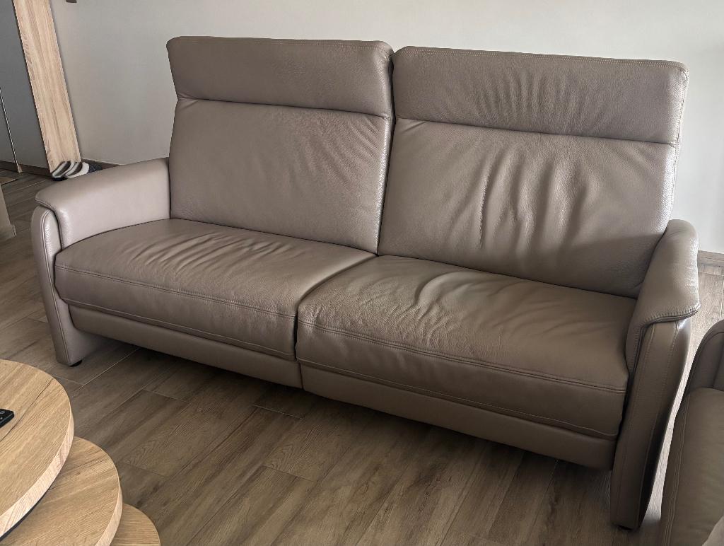 Lederen salon, Enlèvement, Comme neuf, Cuir