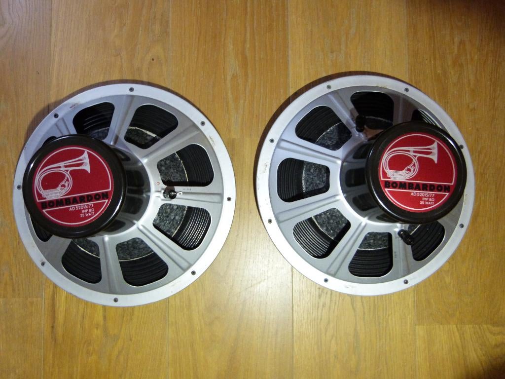 Philips set BOMBARDON  AD 5201S/77  8 Ohm 12", Ophalen, Gebruikt, Speakers, Philips