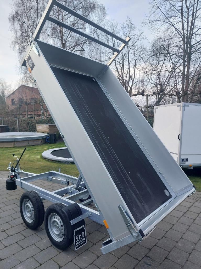 Remorque à benne basculante à double essieu 750 kg, taille M, Enlèvement
