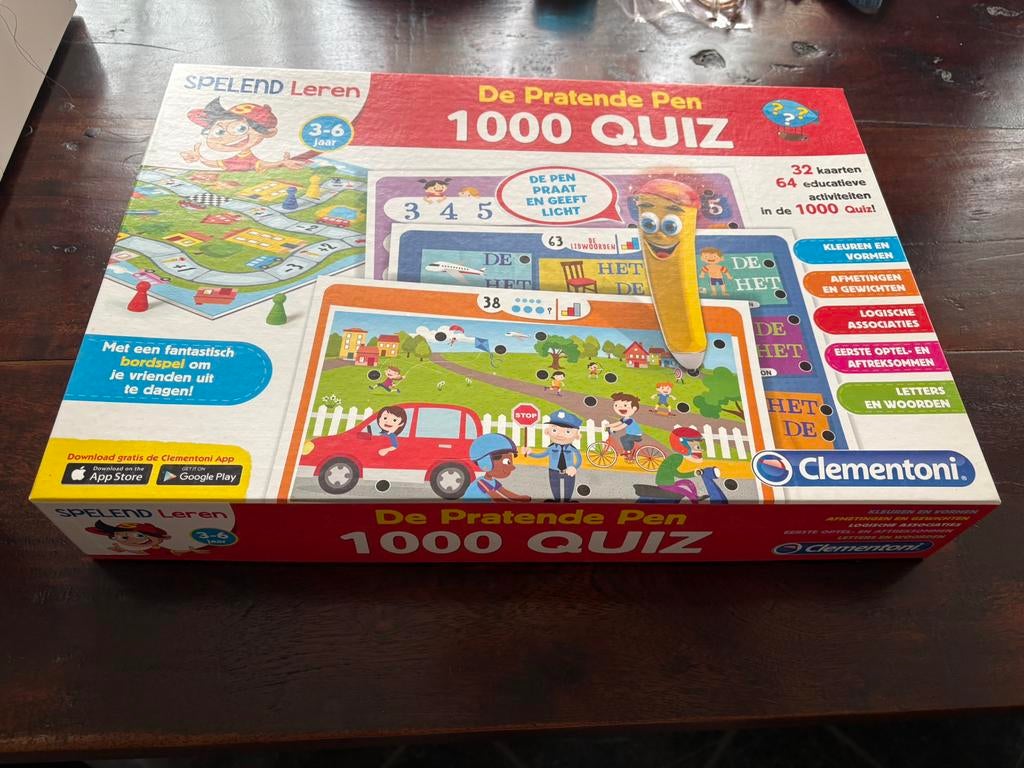 Clementoni - Spelend Leren 1000 Quiz, Kinderen en Baby's, Ophalen, Zo goed als nieuw
