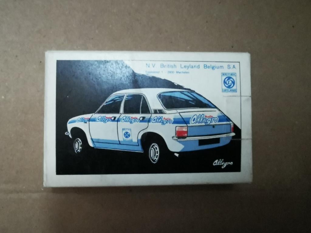 Austin Allegro 1100, 1300,1500cc. Kaartspel oldtimer gadget, Ophalen of Verzenden