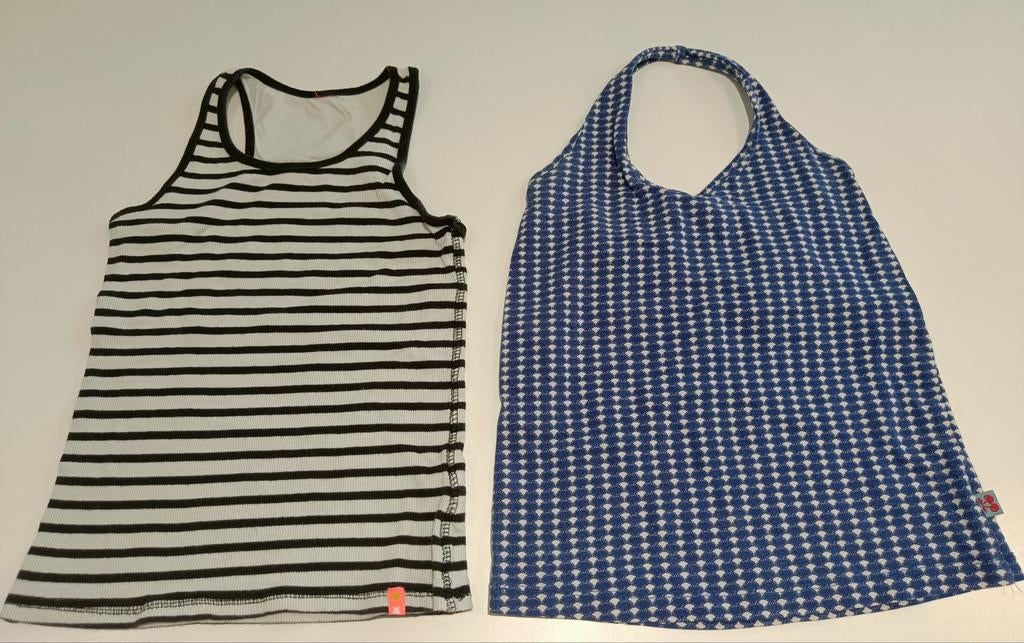 2 topjes froy & dind 134/140, Ophalen of Verzenden, Gebruikt, Froy & dind, Meisje