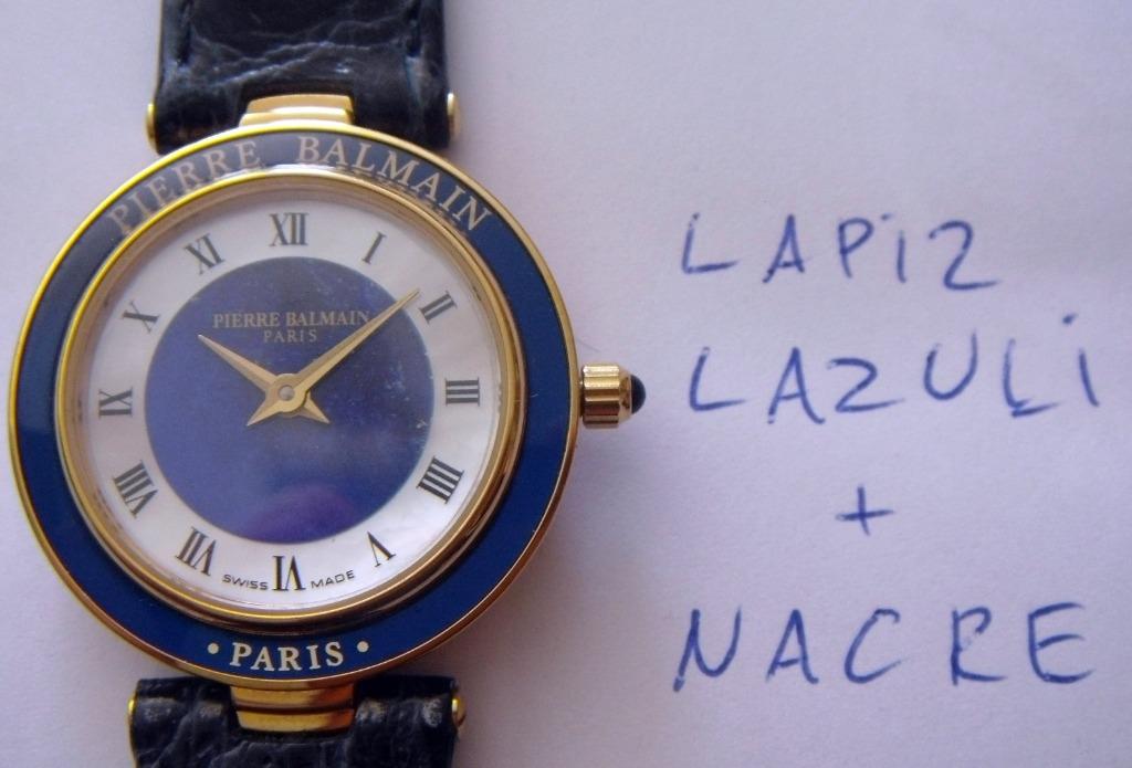 Montre dame Balmain, cadran Lapis Lazuli, cuir bleu, NEUVE, Ophalen of Verzenden, Nieuw