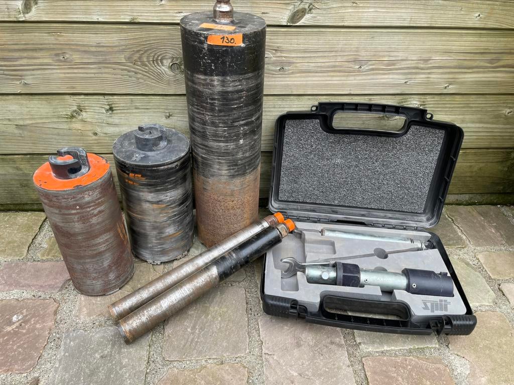 Spit diamant kernboren, Doe-het-zelf en Bouw, Ophalen, Gebruikt