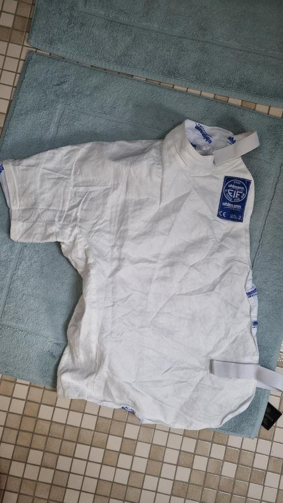 Onderjas, rechtshandig, hekwerk, T164, Uhlmann, Vechtsportbescherming, Zo goed als nieuw, Schermen, Maat M