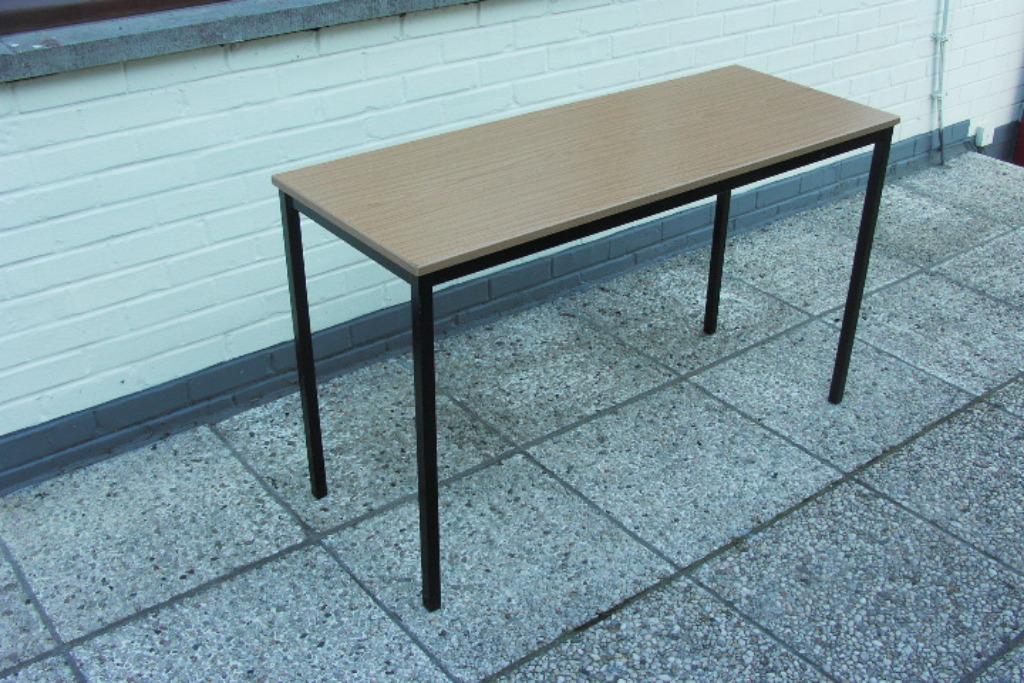 TABLE FORMICA CHASSIS ACIER TRES SOLIDE 120 x 45 cm, Comme neuf, Enlèvement, Métal ou Aluminium, 75 cm ou plus