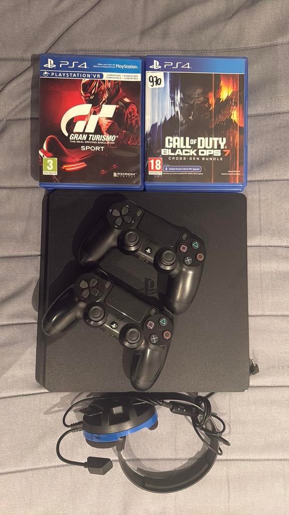 PlayStation 4 set – 2 controllers + 8 games, Consoles de jeu & Jeux vidéo, Consoles de jeu | Sony PlayStation 4, 500 GB, Comme neuf