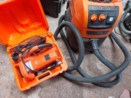 Spit d90 sleuvenzaag met stofzuiger Ac1630 en zaagbladen, Doe-het-zelf en Bouw, Gereedschap | Slijpmachines, Zo goed als nieuw