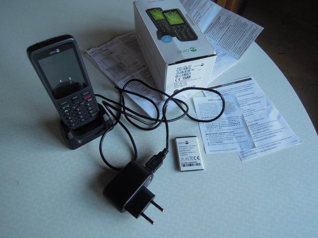 telefoon Doro GSM 5516 zwart 3G model DFB-0070, Ophalen of Verzenden, Gebruikt