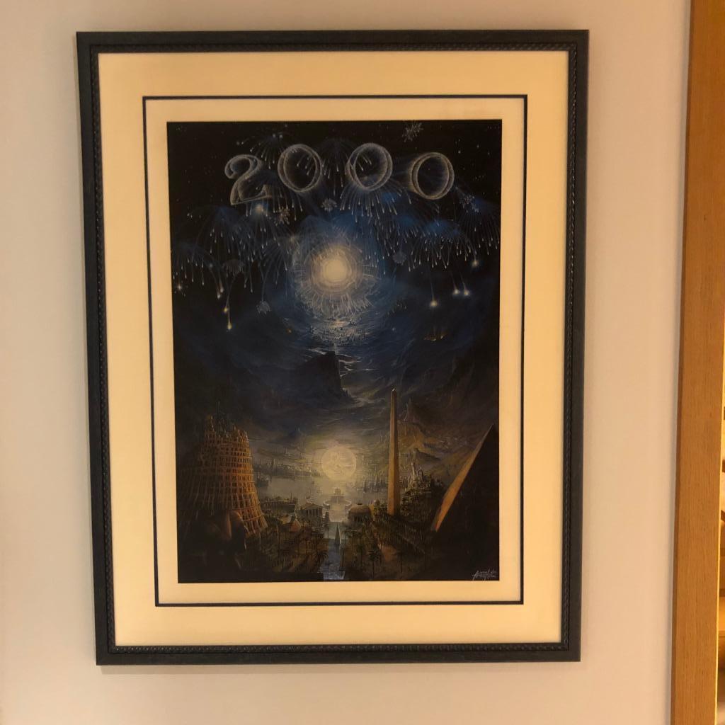 Cadre avec reproduction d'Art, Antiquités & Art, Enlèvement