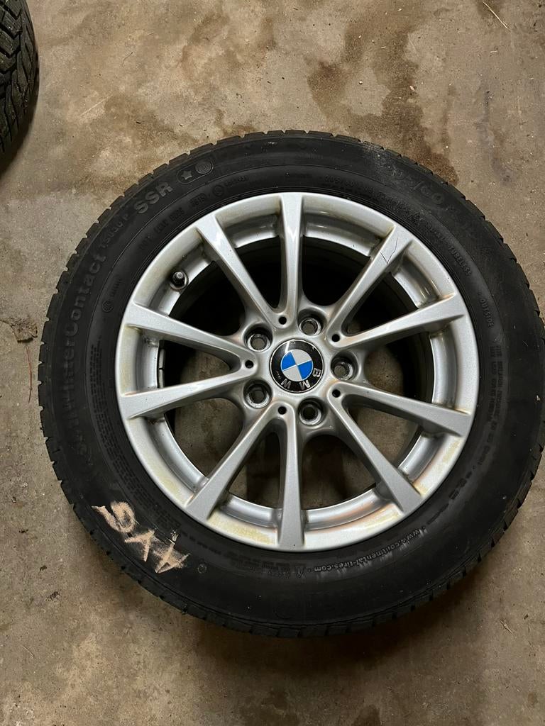 4x pneus Continental 205/60 R16 sur Jante pour BMW serie 3, Pneus et Jantes, Pneus hiver, 16 pouces, Véhicule de tourisme
