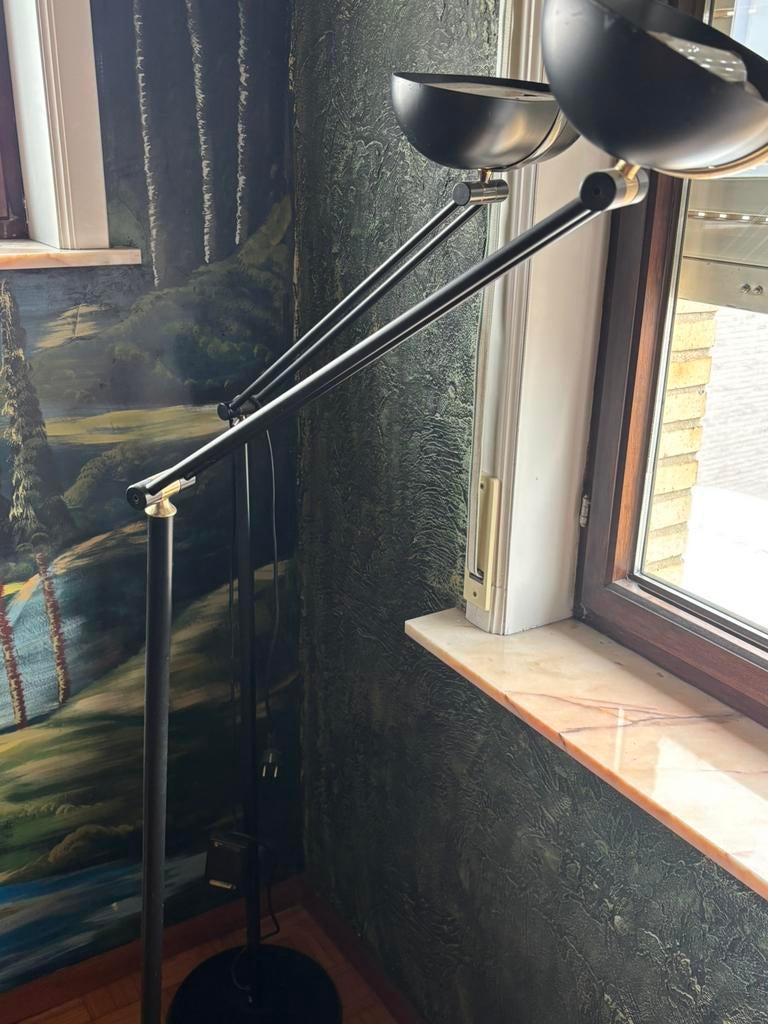 2 halogeen lampen met dimmer, Huis en Inrichting, Ophalen, Gebruikt, Metaal, 150 tot 200 cm