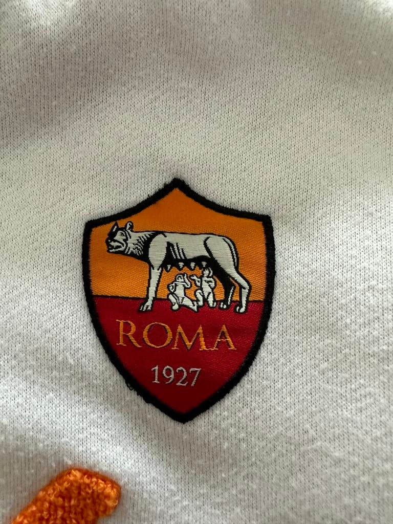 Exclusieve witte hoody AS Roma in perfecte staat, Maat L, Ophalen of Verzenden, Zo goed als nieuw, Overige typen