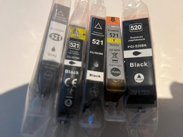 Canon inkjet printer cartridges CLI 520 en 521, Ophalen of Verzenden, Nieuw, Cartridge, Canon